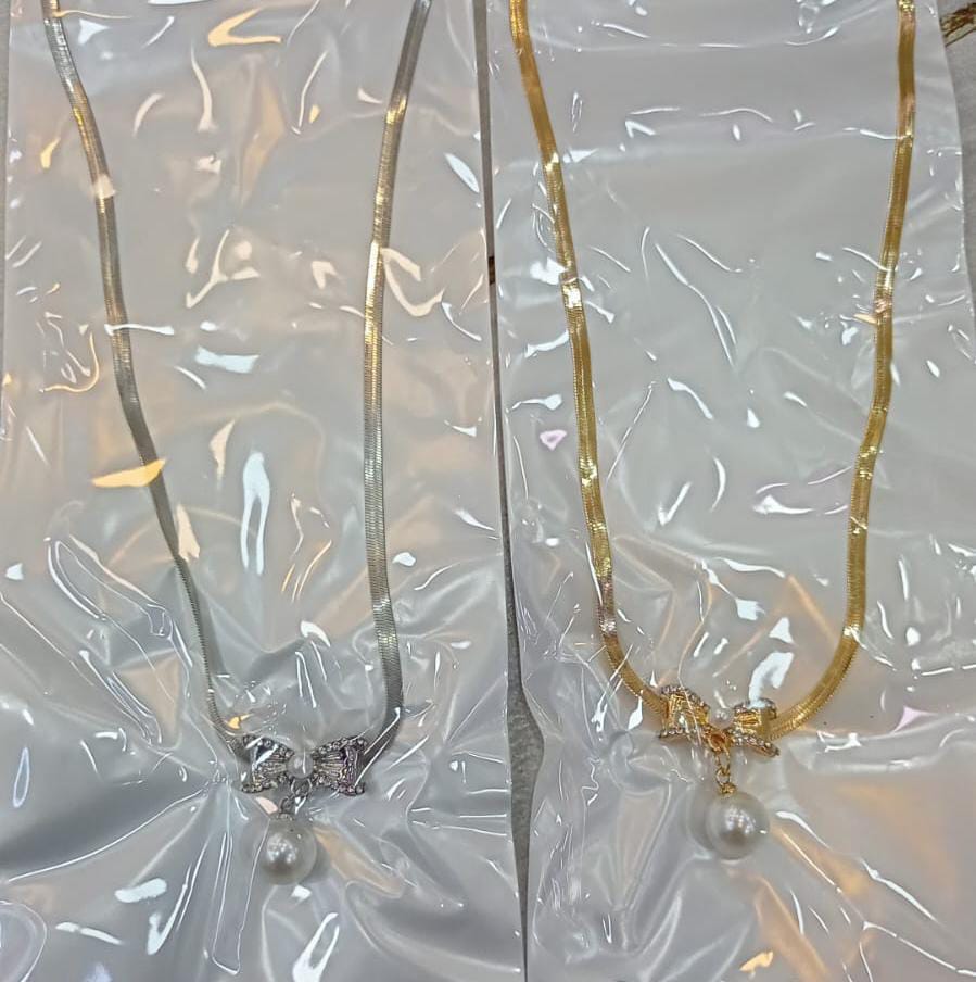 Elegant Korean Know Shape Pearl Pendent | Knot Pearl Necklace Party Jewelry