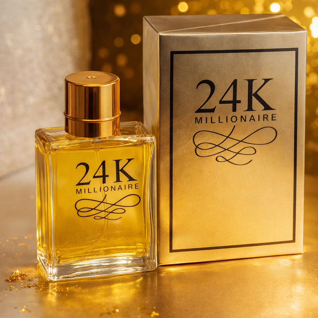 24K MILLIONAIRE Eau De Parfum for Men – Premium Long-Lasting Luxury Spray - 100ml