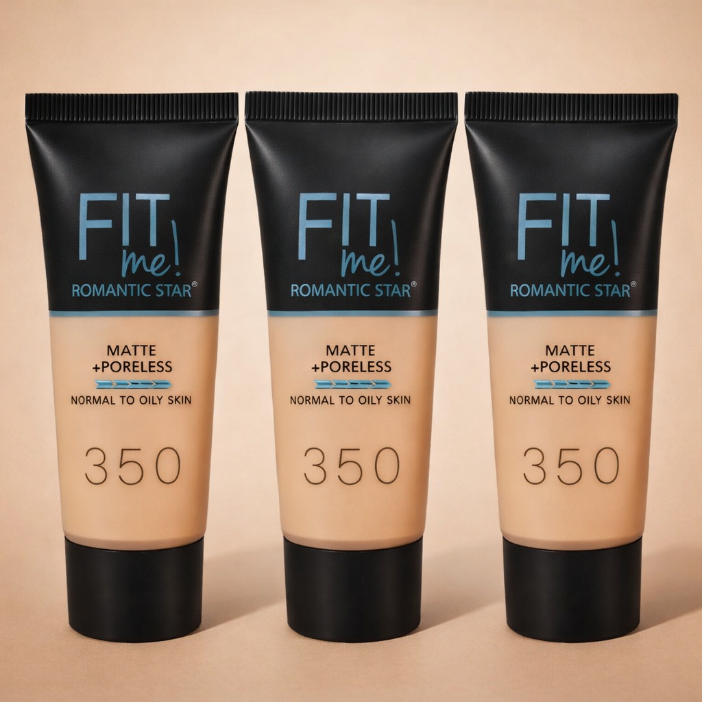 Fit Me! Romantic Star Matte + Poreless Liquid Foundation (Shade 350) – Oil-Controlling