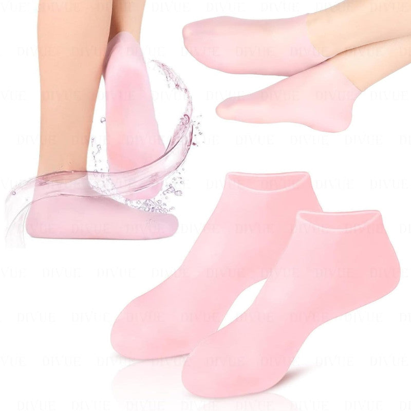 Silicone Moisturizing Heel Socks