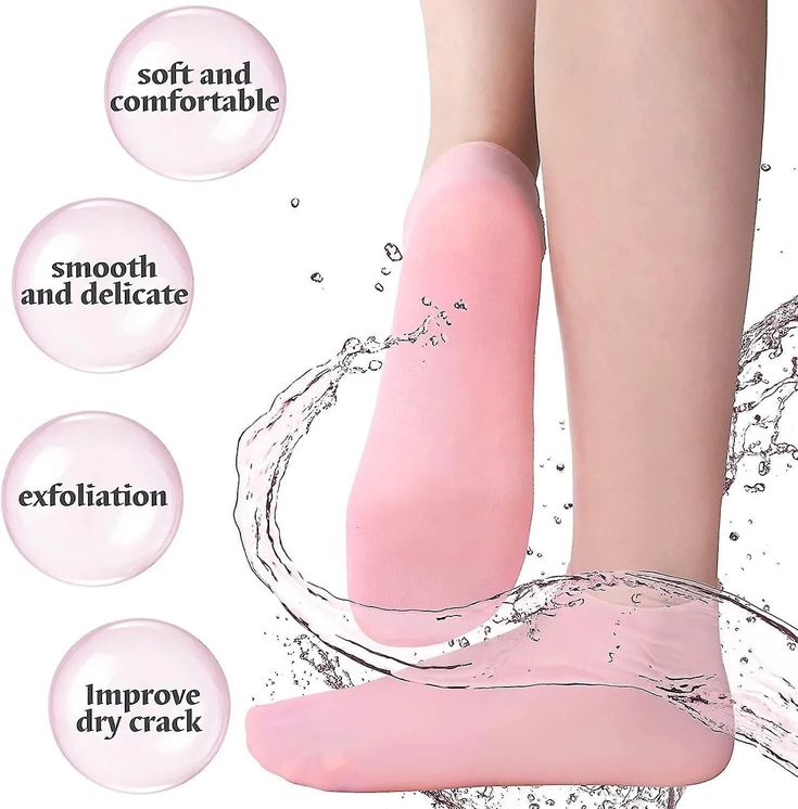 Silicone Moisturizing Heel Socks
